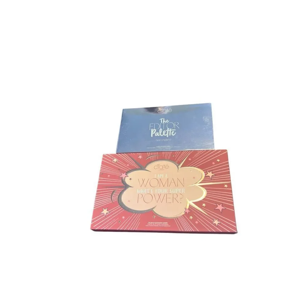 2 Ciate London eyeshadow palettes the editor I am woman shimmer colorful